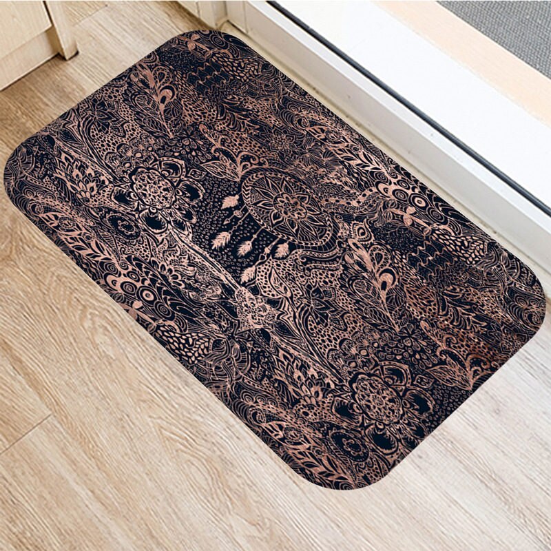 1 st 40*60cm stenrandig marmormönster halkskyddad mocka matta dörrmatta dörrmatta utomhuskök vardagsrum golvmatta matta 48276: 2dd-48276-046