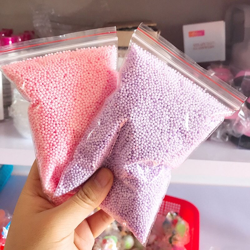 DIY Polystyrene Styrofoam Balls Bottle Snow Mud Particles Accessories Slime Balls Small Tiny Foam Beads For Foam Filler 1pack