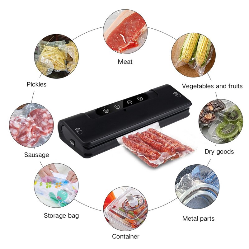 Confezionatrice automatica per alimenti sottovuoto 220V/110V con confezionatrice sottovuoto commerciale da 15 sacchetti per confezionatrice sottovuoto da cucina