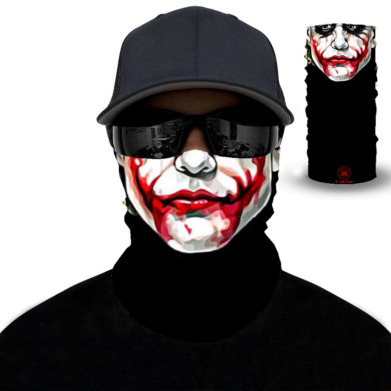 Écharpe de randonnée 3D clown écharpe magique Polyester microfibre Bandana sport cyclisme équitation Bandanas bandeau hommes femmes Bandanas: MJ337