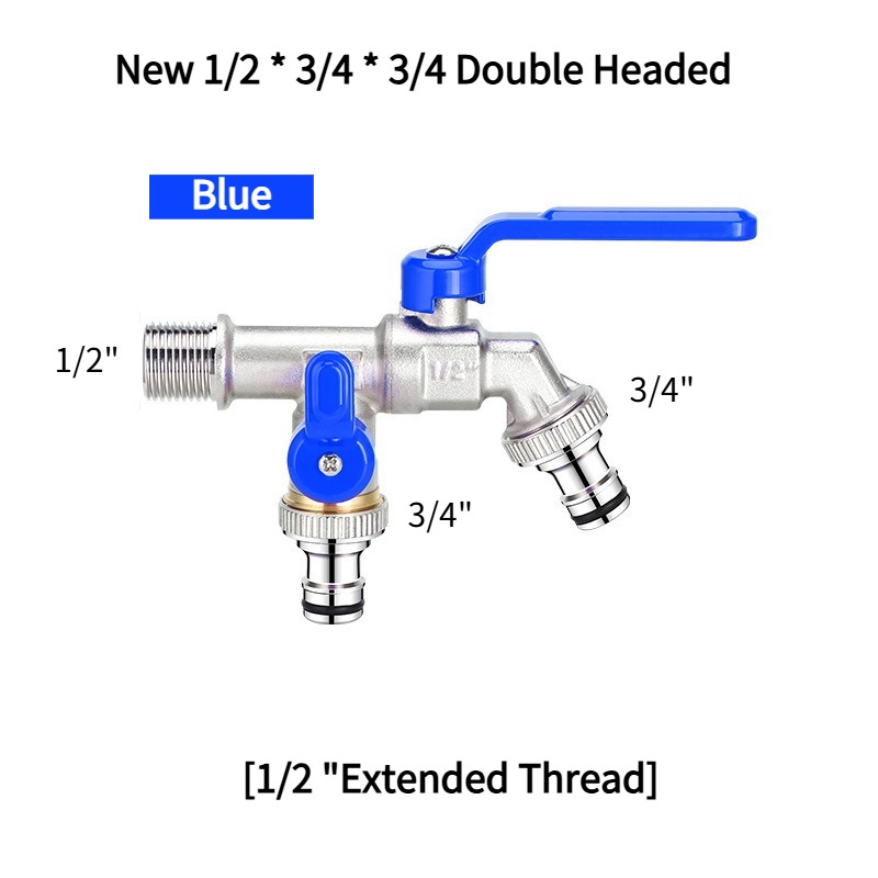 Outils de jardin robinet d'eau en laiton 1/2 "extérieur et intérieur utilisé levier marche/arrêt facile poignée robinets d'alimentation d'arrosage robinet à tournant sphérique: Gris clair