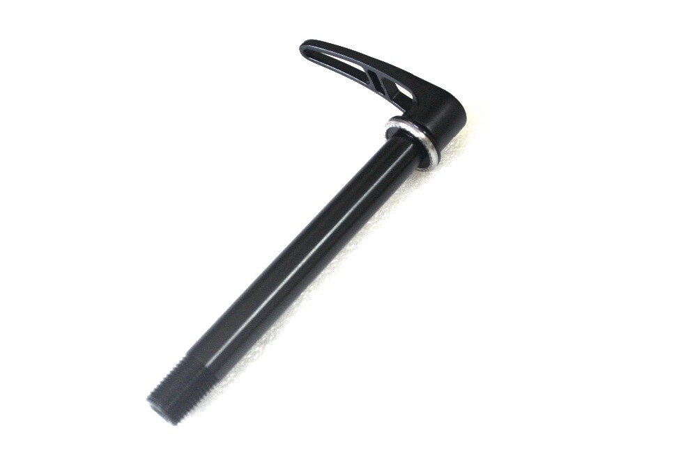 Eje pasante delantero de aleación de bicicleta de carretera 100*15mm reemplazo de bicicleta de carretera de liberación rápida QR en Paso de rosca negro anodizado 1,5mm