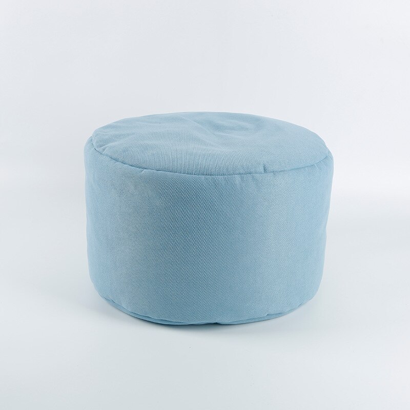Kids Bean Bag Sofa Stoel Ligstoel Bank Poef Zetel Woonkamer Meubels Zitzak Bed Poef Bladerdeeg Couch Tatami: aqua  filled