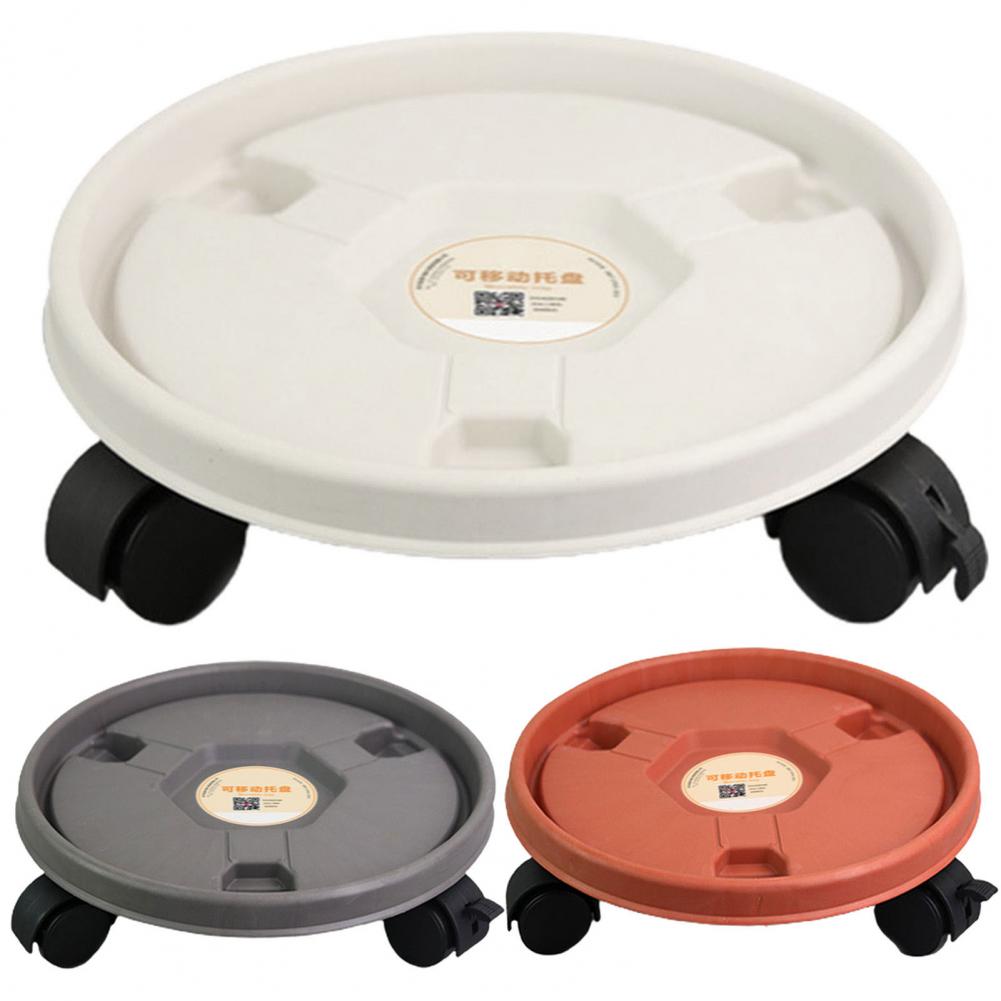 Plant Stand Convenient Plastic Plant Stand High Loading Capacity Pot Mover Plastic Plant Pot Trolley