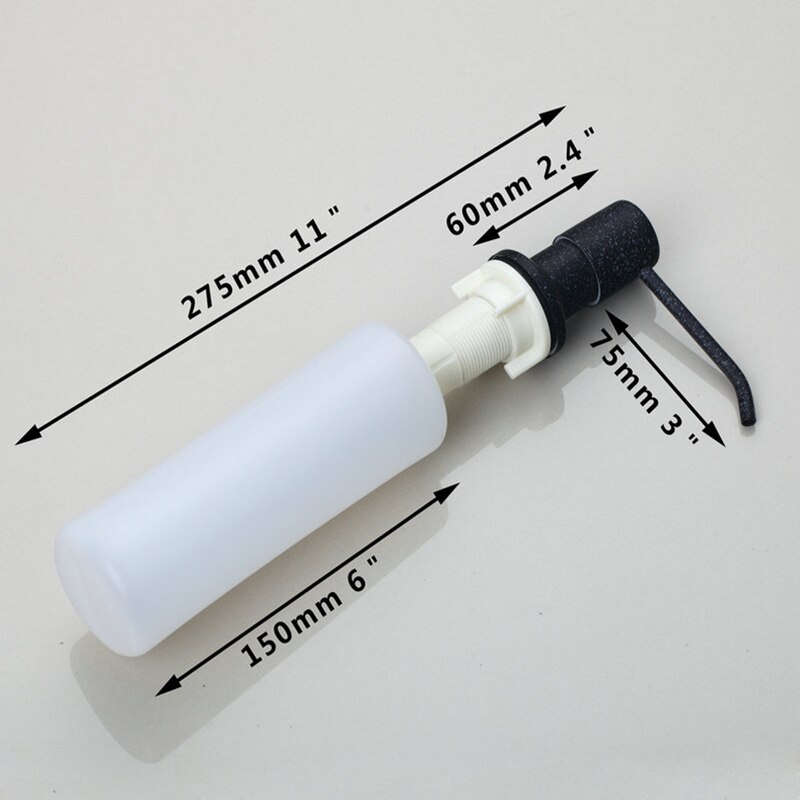 Wzly handtvål dispenser däckfäste vit/beige tvål dispenser diskbänk flytande tvål dispenserflaska