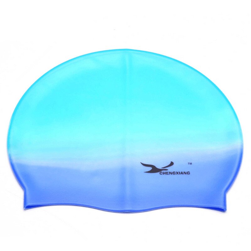 13 Styles Swimming Cap Waterproof Silicone Swim Pool Hat Adult Men Long Hair Women stretch Swimming Hats: N