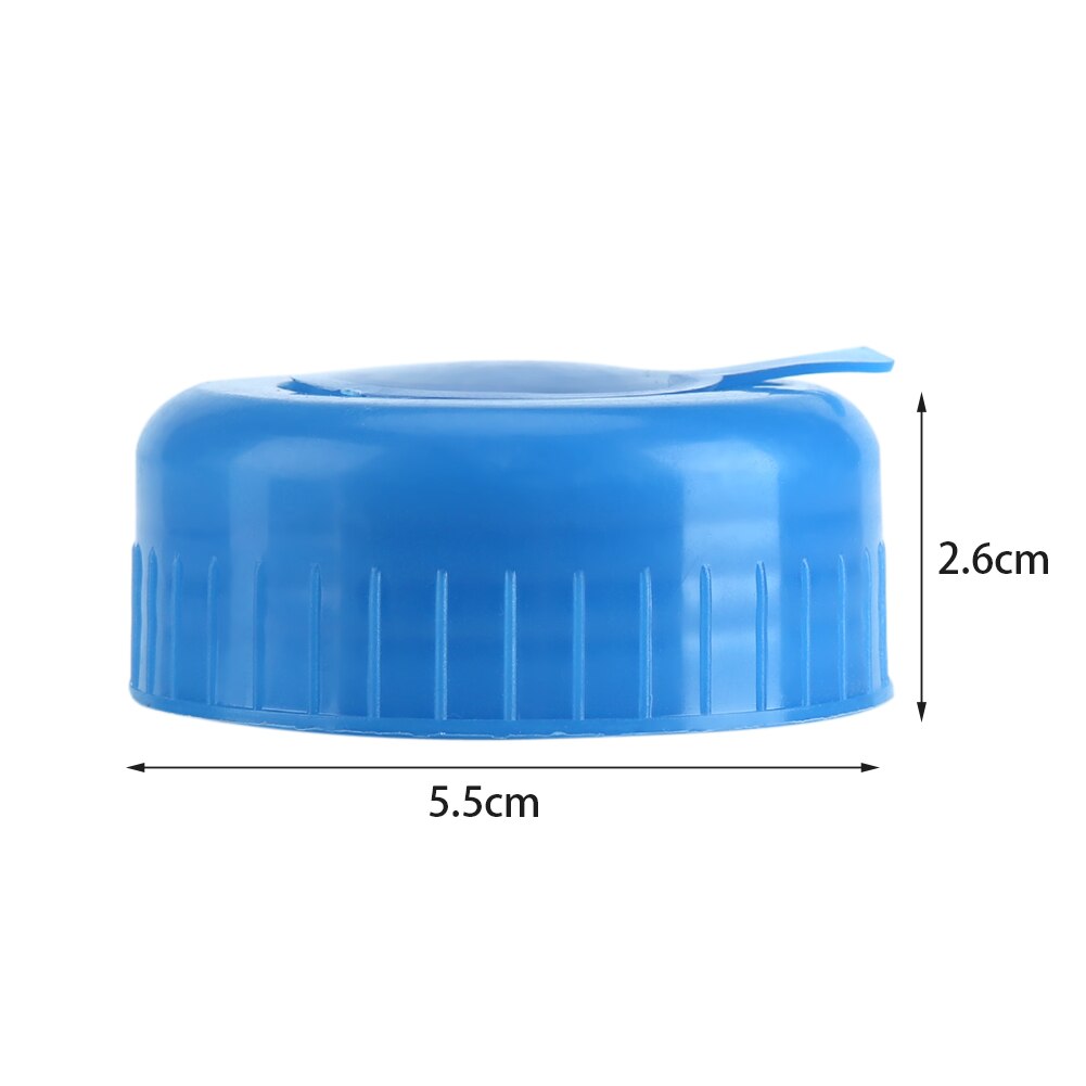 5Pcs Blue Gallon Drinking Water Bottle Bucket Screw On Cap Replacement Anti Splash Lid Reusable Caps Top Thread Kitchen Supplies