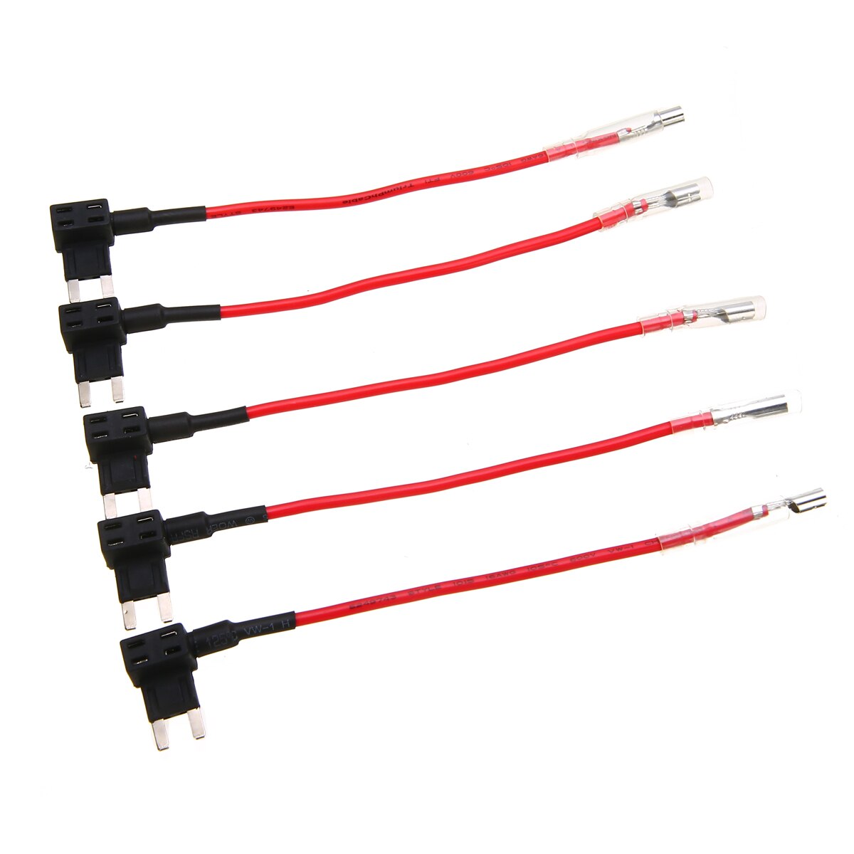 5pcs/set 15A Car Fuse Add Circuit Mini Blade Fuse Boxe Holder with 15A ACS ATO ATC Blade Fuse Plug Accessories For Nissan Sunny