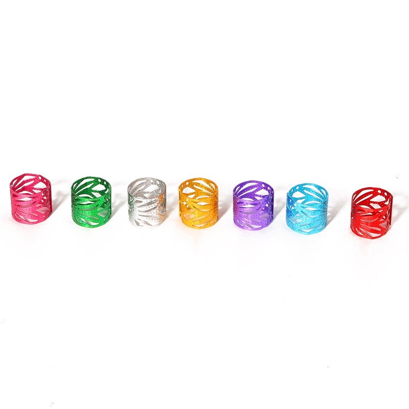 50/100 Pcs Verschillende Vorm Kralen Verstelbare Haar Vlechten Dreadlock Kralen Braid Ringen Manchet Clips Buizen Sieraden Bevindingen: 50pcs / 05