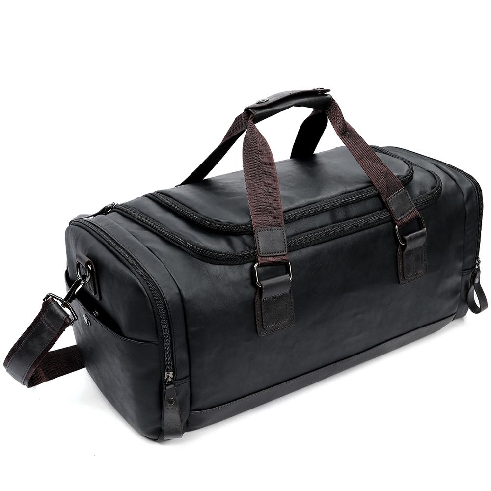 VICUNA POLO grande capacité hommes sacs de voyage Simple contraste noir sac polochon pour voyage décontracté voyage sac pour homme