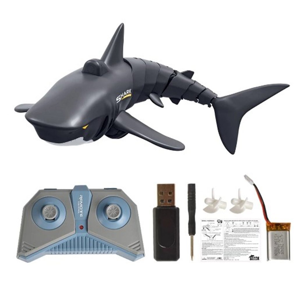 Electric Remote Control Shark With Charging Launching Model Toys ...