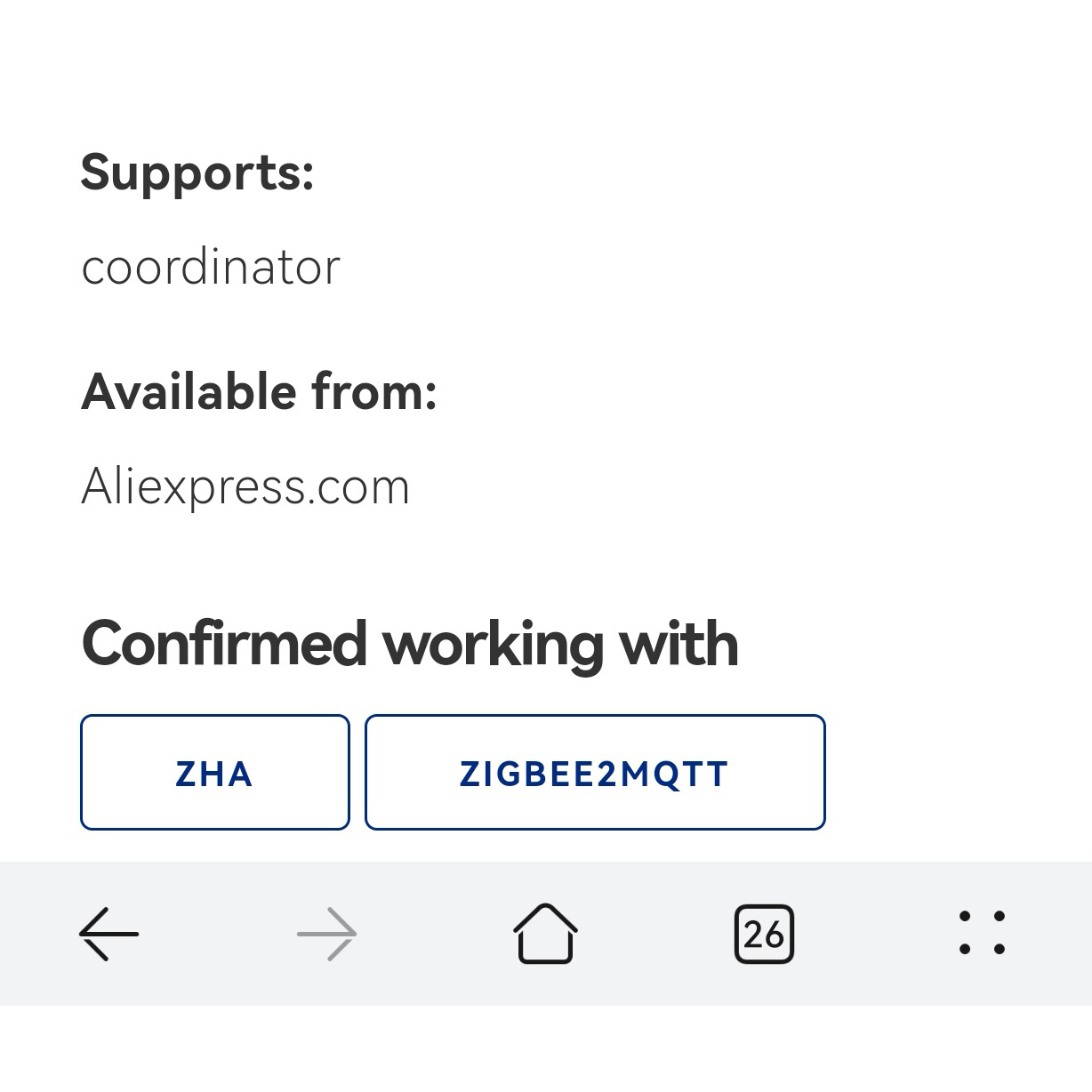 CC2652P CC2652 BLE Simplelink 2.4G Zigbee 2MQTT Thread Home Assistant Coordinator Router CC2652P USB Dongle Stick