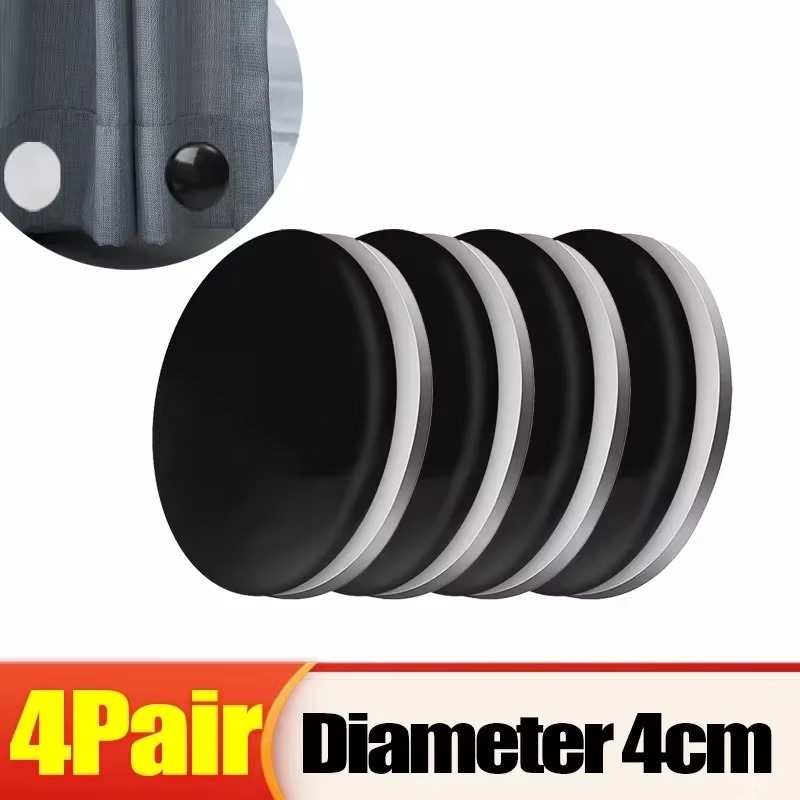 Magnetic Curtain Weight Magnet Buckle Fridge Tablecloth Button Windproof Shower Curtain Magnet Buckle Strong Drapery Weight Clip: Light Grey