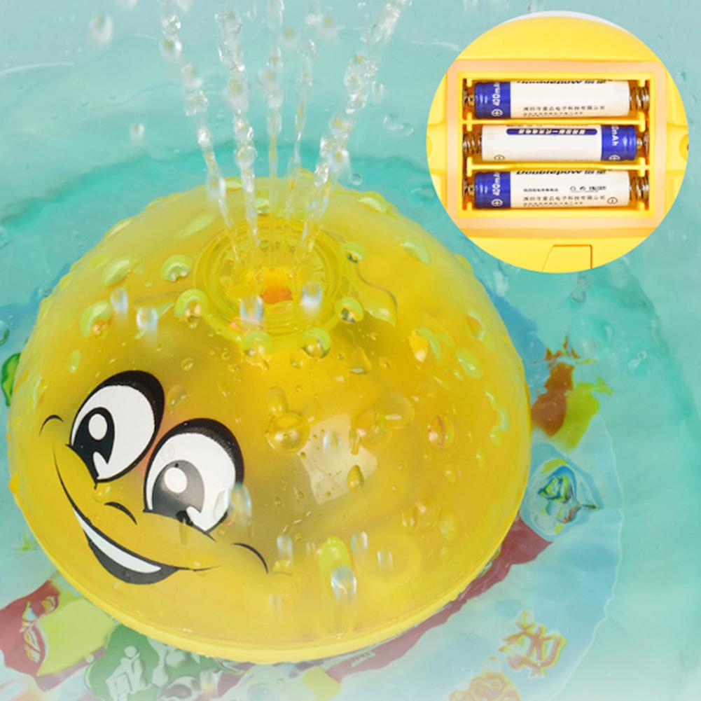 Grappige Baby Bad Speelgoed Baby Elektrische Inductie Sprinkler Bal Met Licht Muziek Kinderen Waternevel Bal Spelen Baden Speelgoed Kids