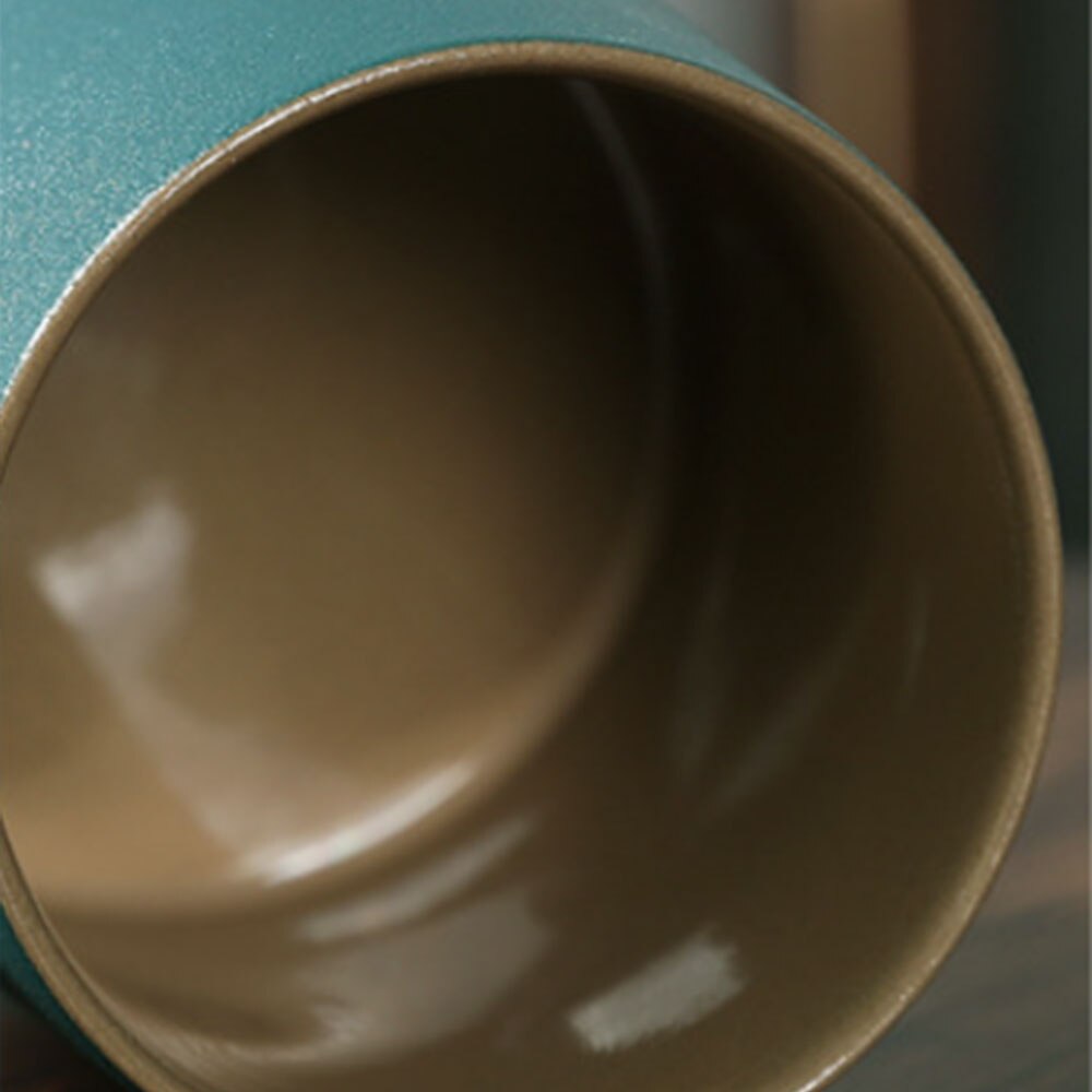 360ml Filter Liner Tea Separation Tea Cup with Pear Blossom Wood Anti-scalding Handle Water Cup