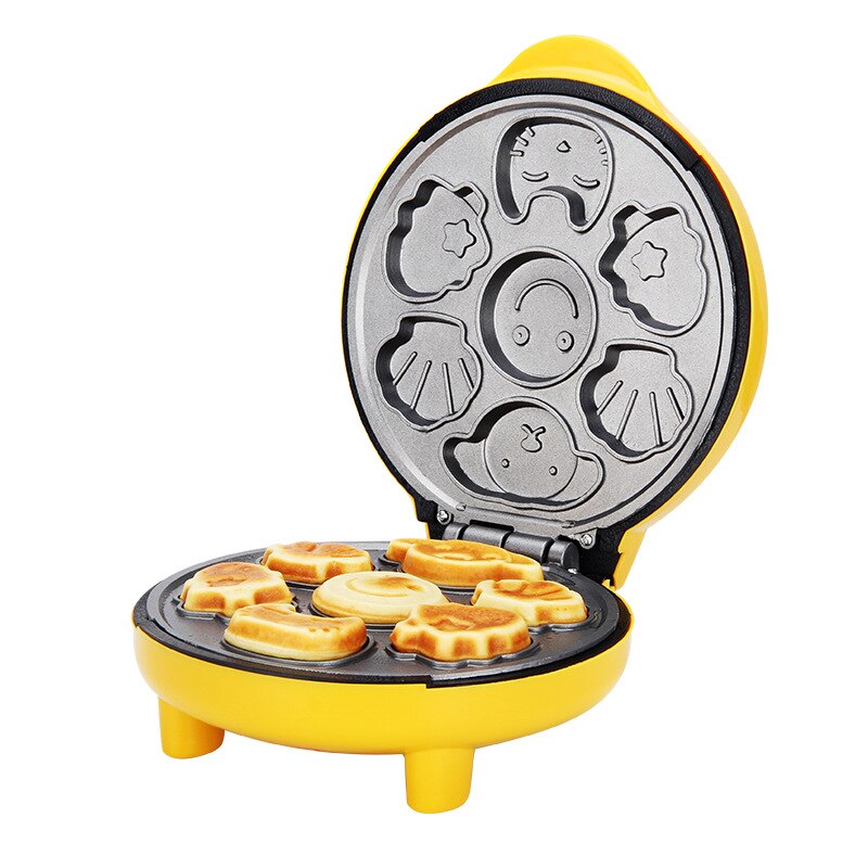 Household Mini Electric Cake Maker Non-stick Bubble Egg Cake Oven Breakfast Waffle Bread Machine Double-sided Baking Machine: US