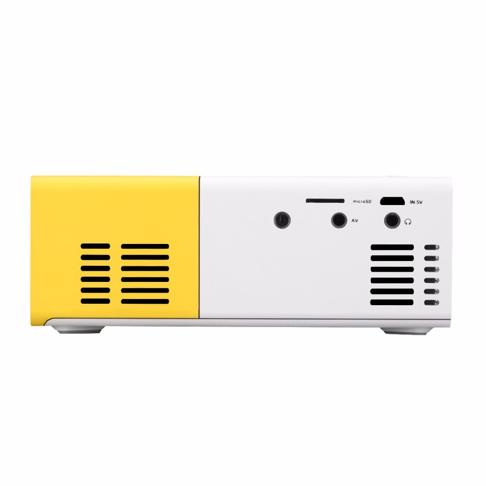 Miniproyector portátil YG300 de 600 lúmenes YG300 reproductor multimedia de 320x240 píxeles compatible con proyectores LED LCD HD de 1080P