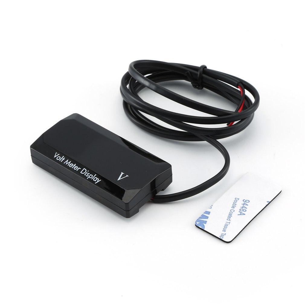 Mini Led Display Digitale Voltmeter Panel Volt Voltage Meter Tester Omgekeerde Verbinding Bescherming 12V Voor Auto Motorfiets: green