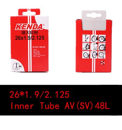 Kenda däck 26 tum 1.95 2.125 mtb mountain road cykeldäck cykel innerslang 26 tum 1.95/2.125 cykel gummislang breda däck: Innerrör av (sv )48l