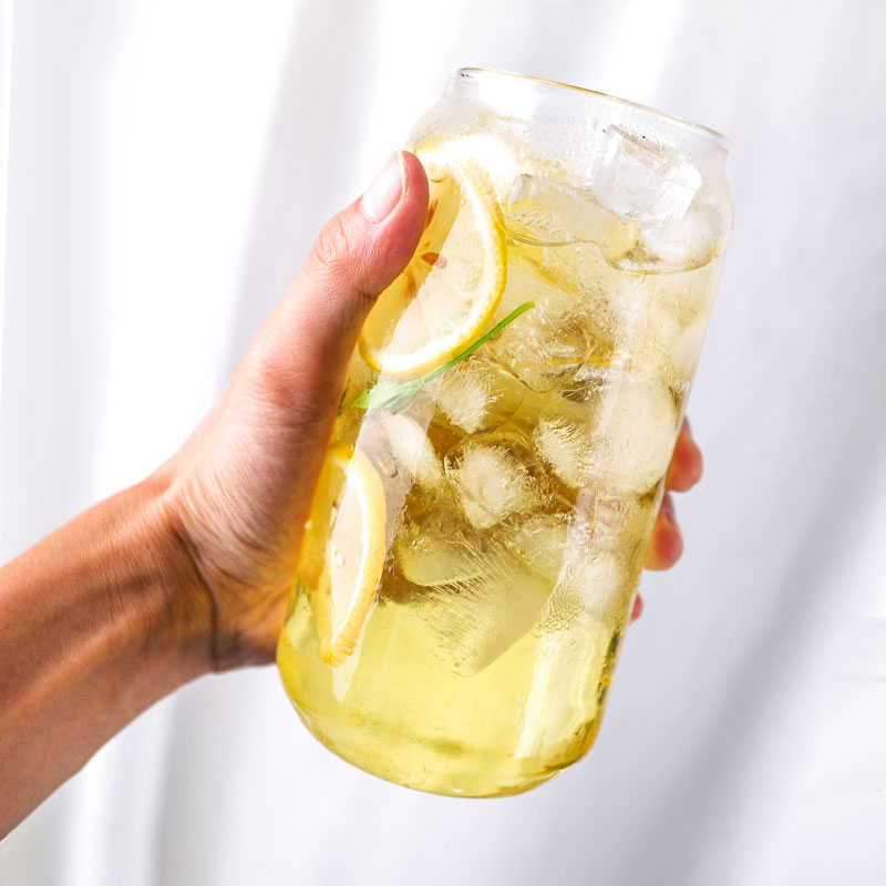 4 stk cola dåse formet glas, drikkeglas