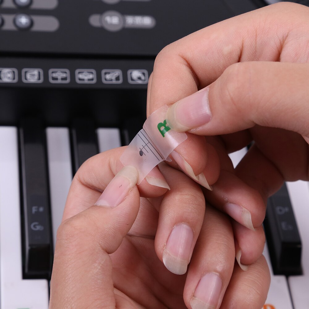 Piano Keyboard Sticker Laminated Sticker Keyboard Set Educational Toys for Keyboard Instruments