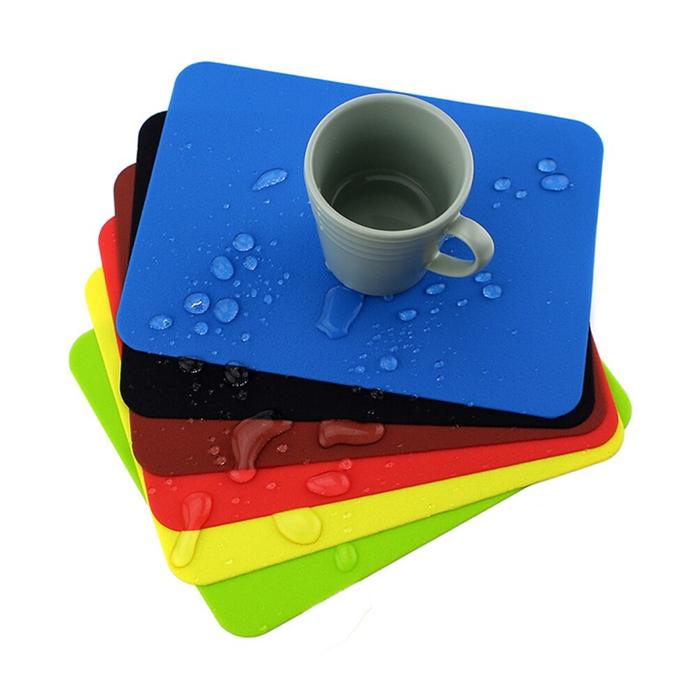 Office Silicone Mouse Pad Non-Slip Mousepad Washable Small Mouse Mat 8.1 * 6.2 Inches for Computer Laptop Office Work Home