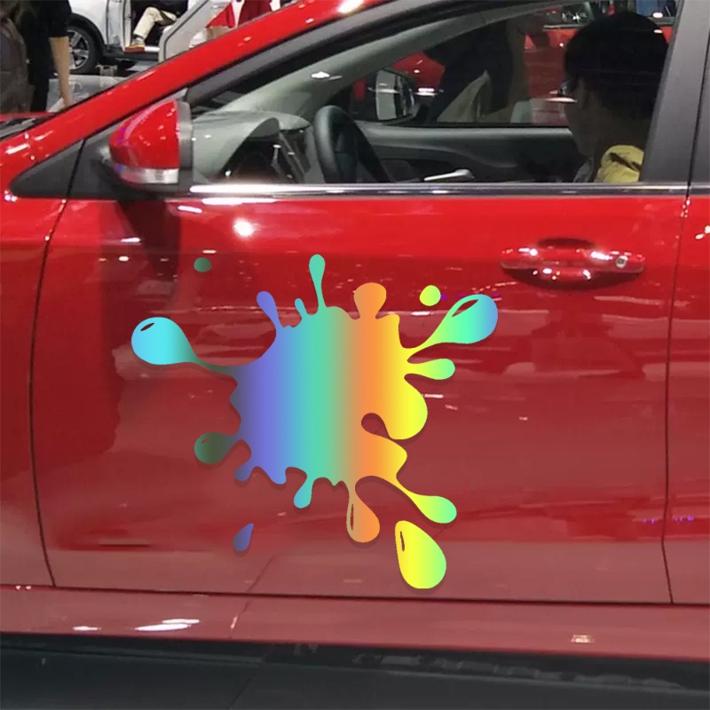 Stain Imprint Car Stickers Interesting Scratch Blocking Vinyl Decals Car Door Glass Bumper Decorative Stickers Car Part