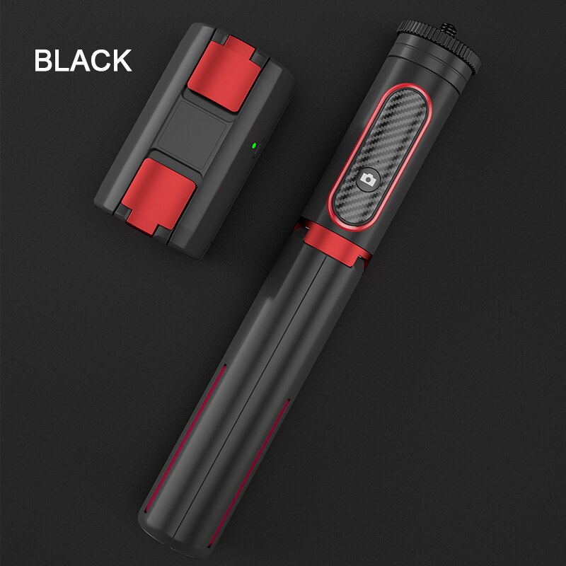 Phone Stabilizer Selfie Stick Video Shooting Vlog Anti-shake Stable Tripod Live Broadcast Device Camera Motion Handheld PTZ: BlackRed