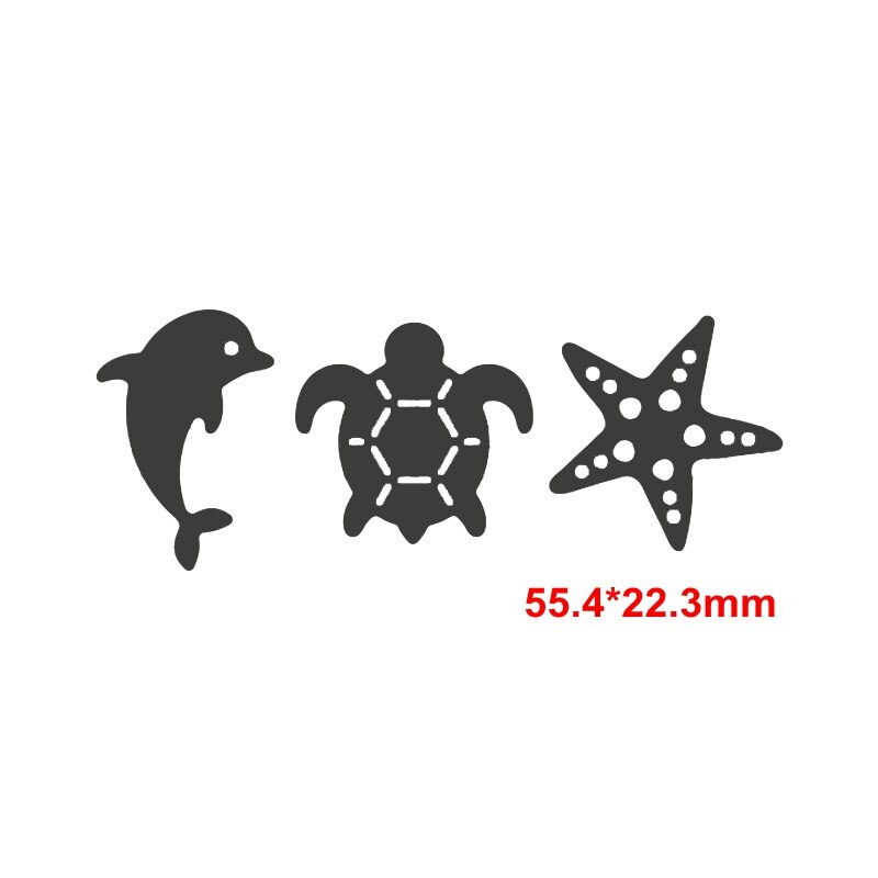 Sea Animals&Sail Tools Metal Cutting Dies Sea Animals&Sailing Die Cuts For Card Making DIY Decoration Crafts Cards: 2
