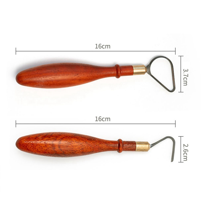 Herramientas de reparación de cerámica, cuchillo de anillo de textura de acero de tungsteno, escultura de cerámica DIY, herramientas de tallado de textura de raspado