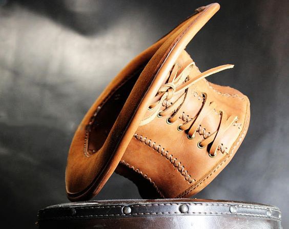 Steampunk diy læder gør det selv papir tegning cowboy hat mønster tegning manuel læder mønster tegning