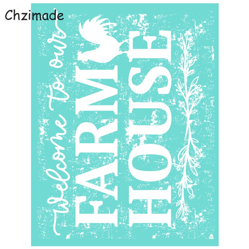 Chzimade-Plantilla de serigrafía autoadhesiva con letras y mariposas, malla de transferencia de 8,5x11 &quot;para camisetas, manualidades hechas a mano, bricolaje