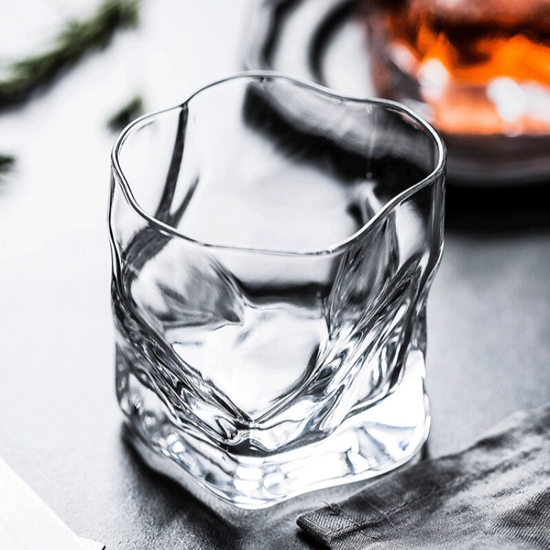 Set of 2 Crystal Whiskey Glasses for Drinking Bourbon Scotch Whisky Cocktails Cognac - Old Fashioned Cocktail Glass Tumblers: Default Title