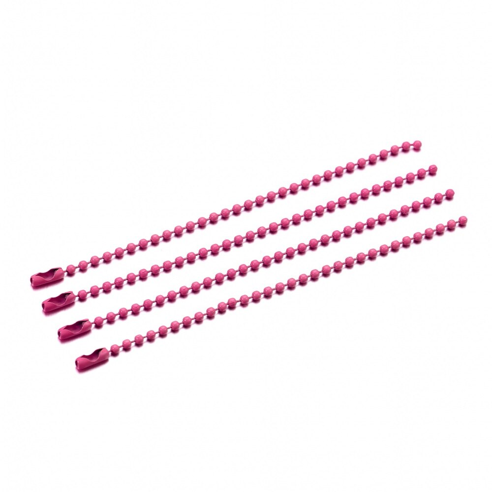 20 sztuk/paczka Multicolor metalowa kula łańcuszki z koralików Spry malowane breloczki klucz wisiorki złącze dla DIY brelok tworzenia biżuterii: rose