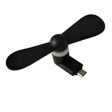 Kreative Handy Fan Android Mini Handy USB Handheld Fan Tragbare Handy Fan: Black