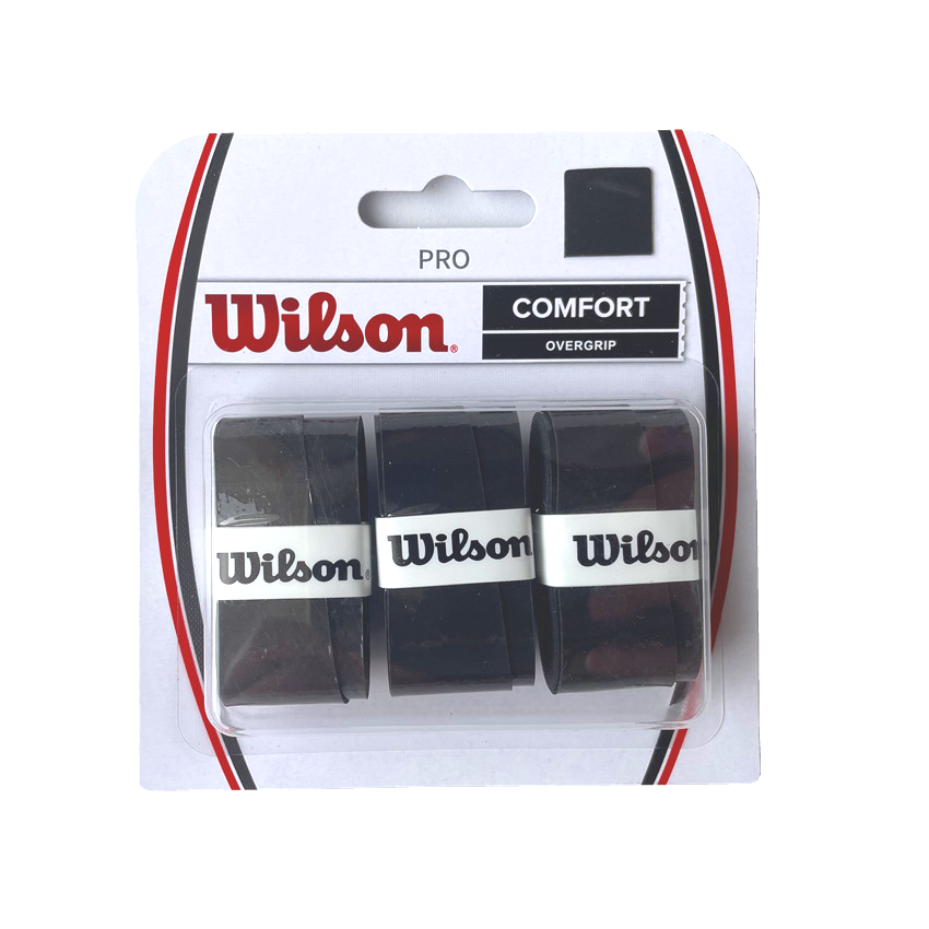 Original Wilson tenis Overgrip bádminton pegajoso antideslizante raqueta mano pegamento bádminton tenis playa raqueta banda para el sudor 3 uds: Blanco