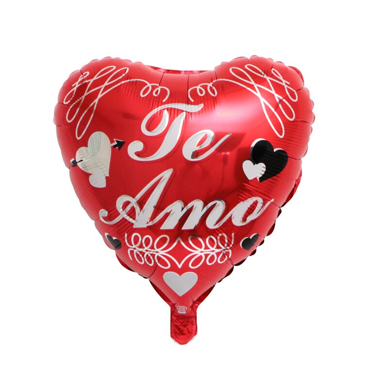 Globos de helio de 18 pulgadas para novia y novio, globos de mylar con corazón de amor, para boda, Día de San Valentín, 50 unidades