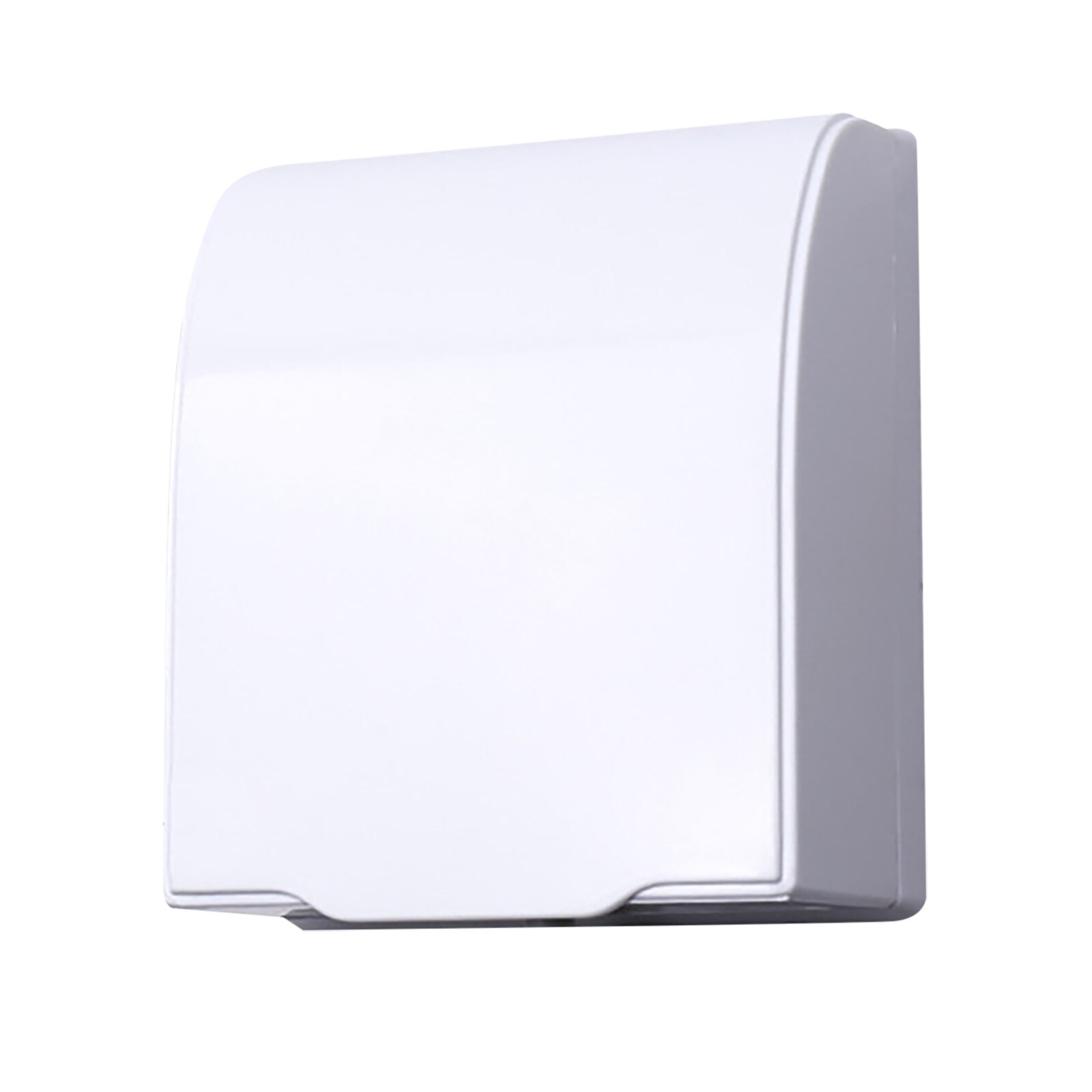 Caja impermeable autoadhesiva para enchufe eléctrico, cubierta de protección para interruptor de baño, a prueba de salpicaduras, tipo 86: Blanco