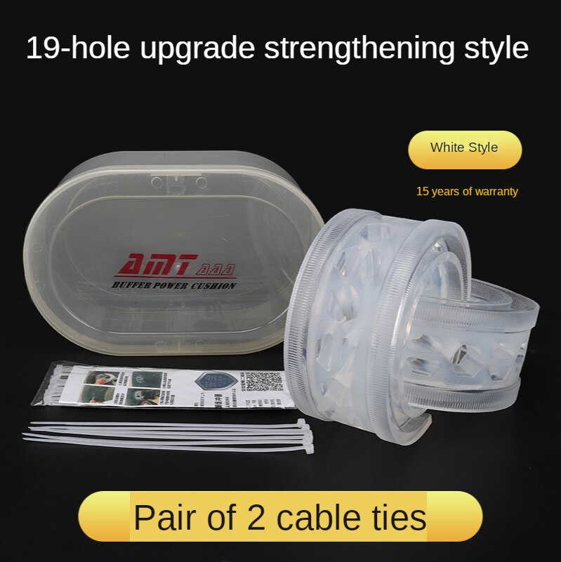 Automobile spring buffer rubber shock absorber: white