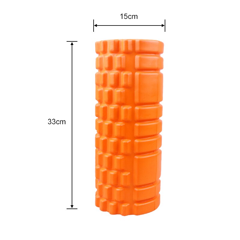 Yoga kolonne fitness pilates yoga foam roller blokke træne gym massage gitter triggerpunkt terapi fysio øvelse 33cm