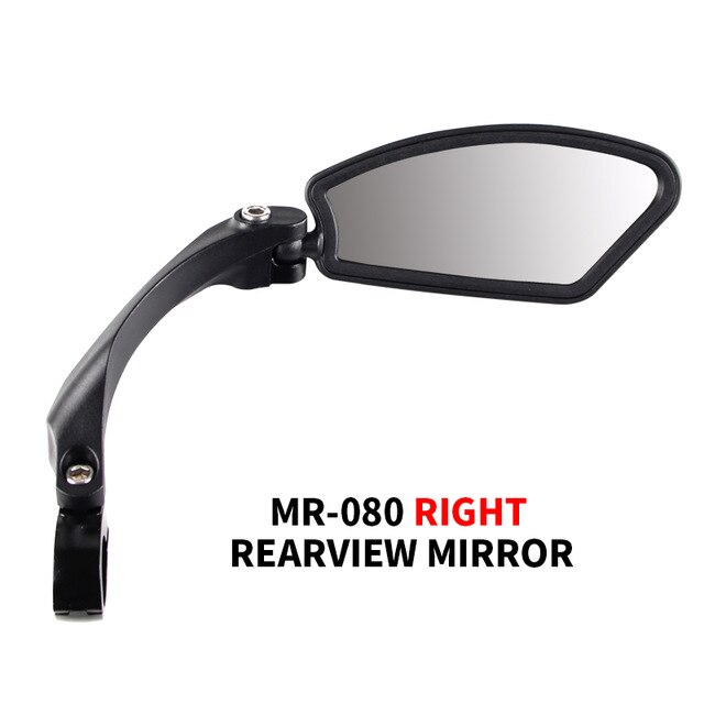 Hafny Fiets Rvs Lens Spiegel Mtb Stuur Side Veiligheid Achteruitkijkspiegel Racefiets Fietsen Flexibele Achteruitkijkspiegel Spiegels: MR080R