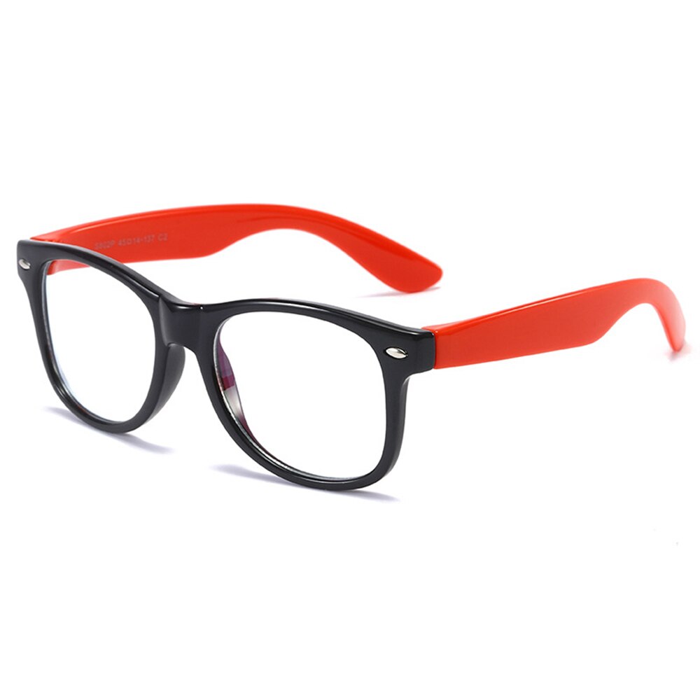 Boy Transparent Girls Eyeglasses Anti Blue Light Eyeware Frame Kids Square Children: 9