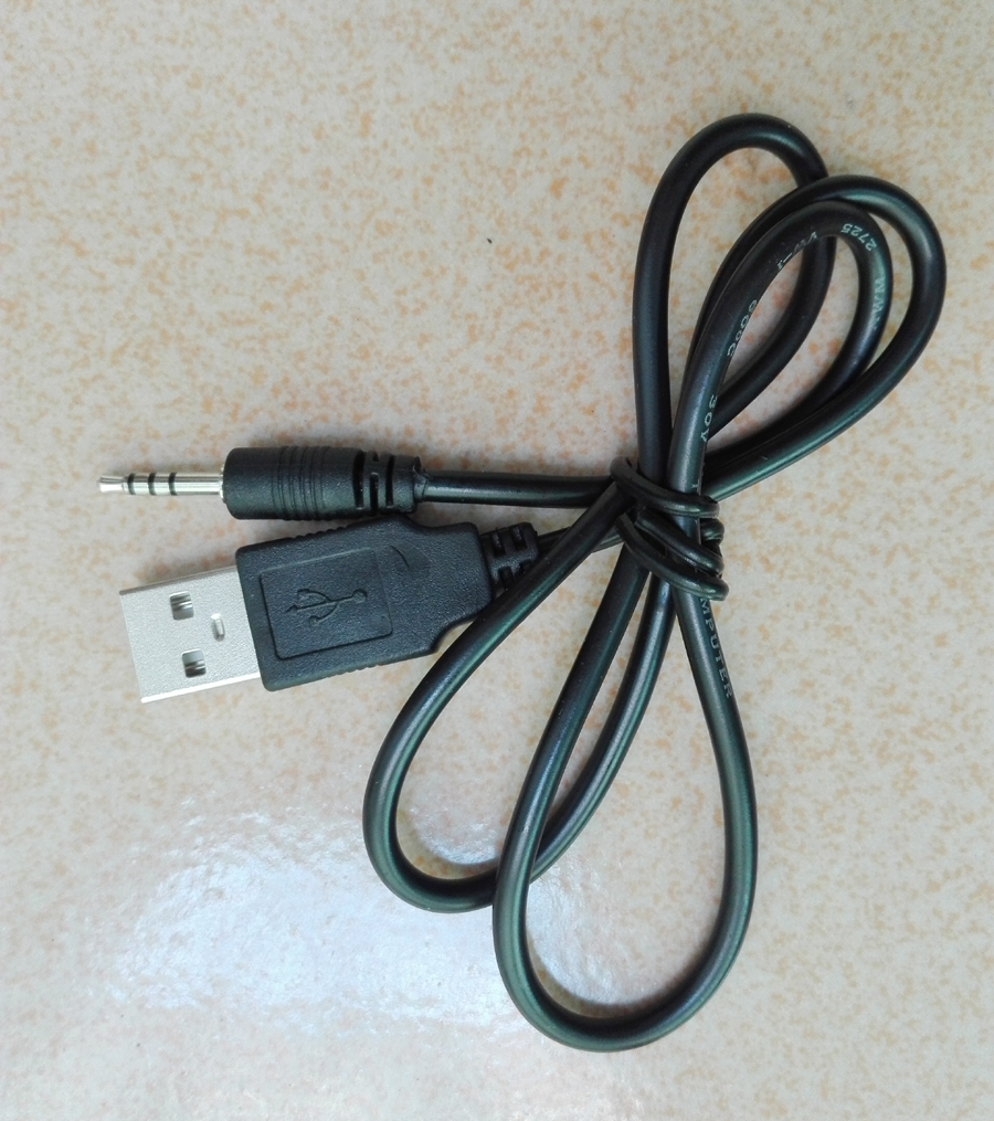2.5mm 2.5 jeck jack plug naar USB Een oplaadkabel/data voor Waterdichte mp3/mp4 Horloge speler digitale Video Camera DVR