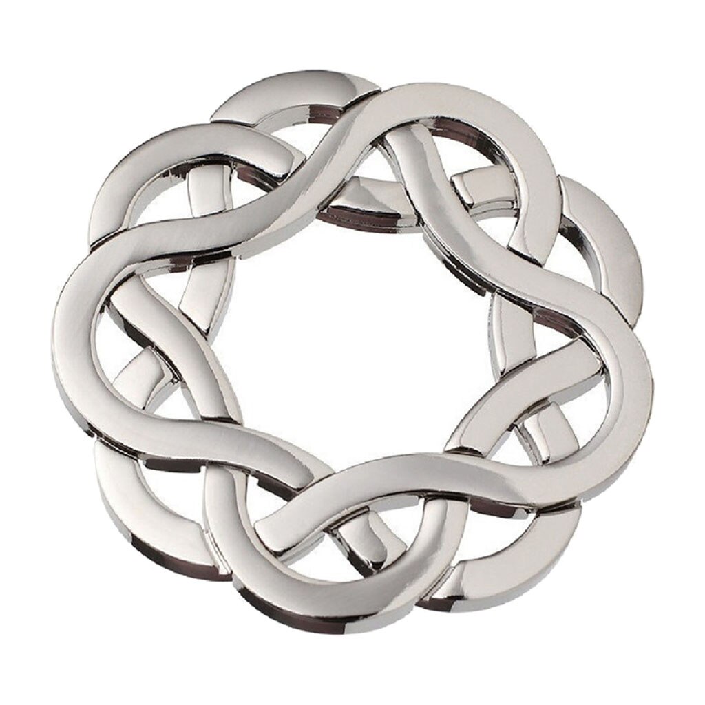 Classic Lock Brain Teaser Puzzle Toys Hard Intelligence Qi Test: Silver Knot