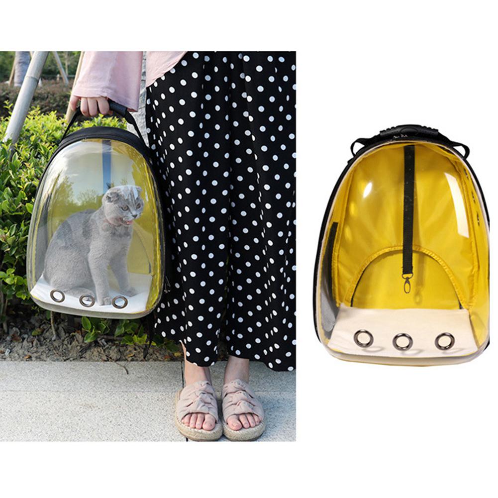 Ademend Huisdier Kat Hond Rugzak Ruimte Capsule Reistas Huisdier Kat Hond Carrier Rugzak voor Outdoor Carrying: yellow