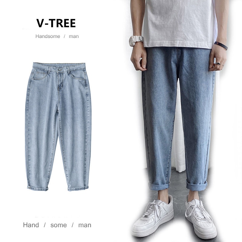 teen men jeans kids pants summer boy clothing children harem jeans