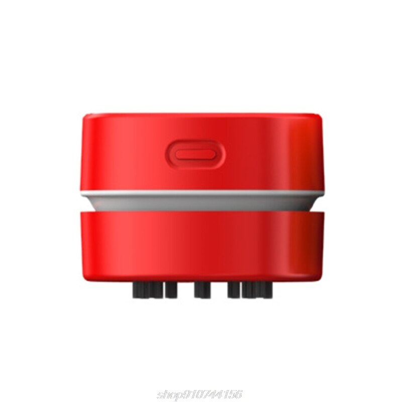 Desktop Sweeper Robot Vacuum Cleaner for Computer Keyboard Paper Eraser Scraps Pencil Shaving D17 20: red