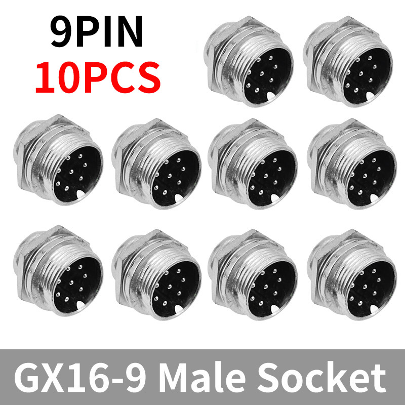 GX16*10PCS Cable Connector 5/8" 2Pin3pin4pin 5pin6pin7pin8pin9pin10pin Male Plug Female Socket Connectors: Orange