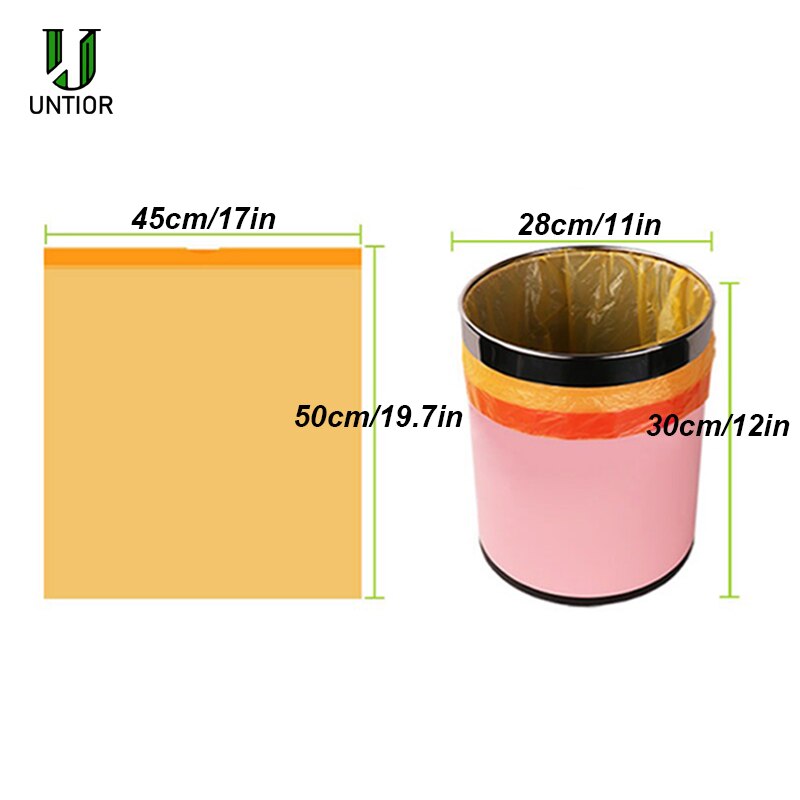 UNTIOR Large Thick Trash Bags Portable Liners Drawstring Disposable Plastic Garbage Bags Large Strong Trash Can Cleaning Tools