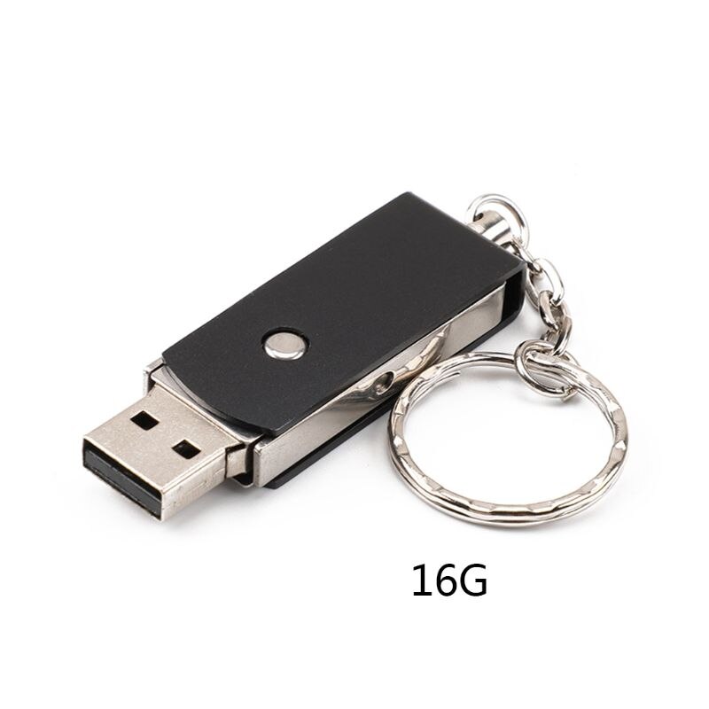 Rotary USB3.0 Interface U Disk Metal USB Flash Drive Memory Stick Swivel Pen Drive for Phone Tablet: 16G